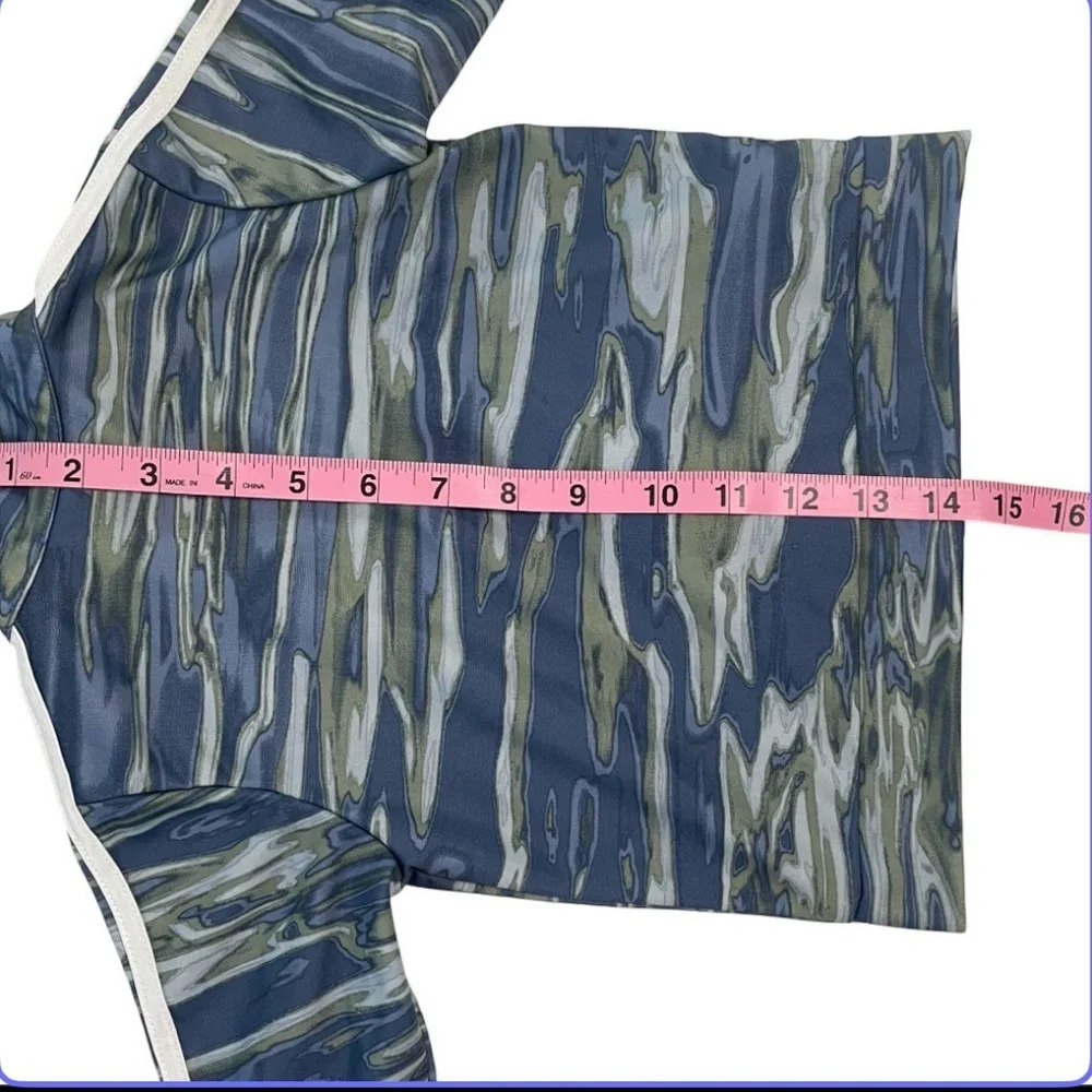 Adidas Infant Blue and Green Patterned Tracksuit
